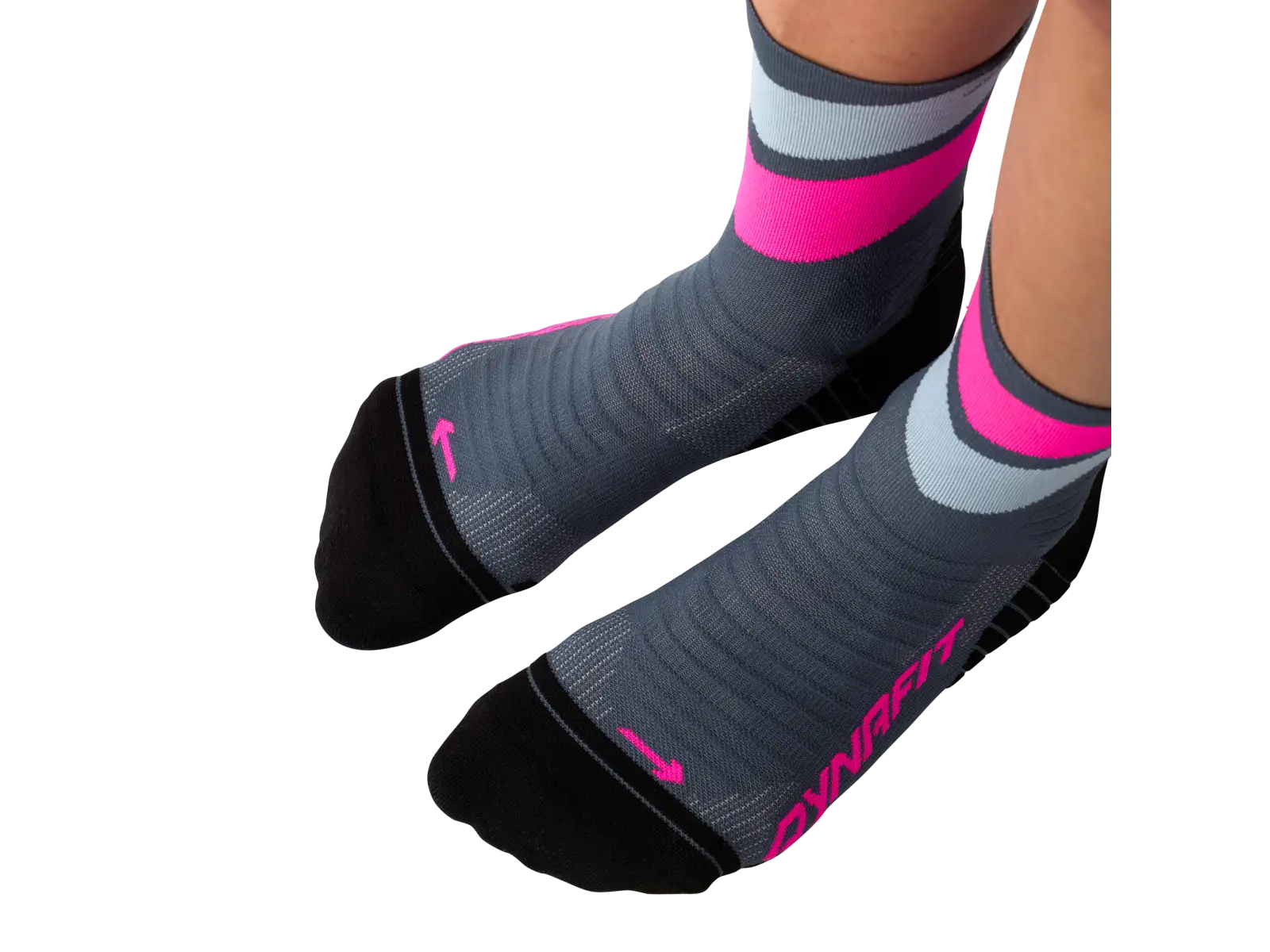 Dynafit Ultra Mid bežecké ponožky Cinder/Ultra Yellow