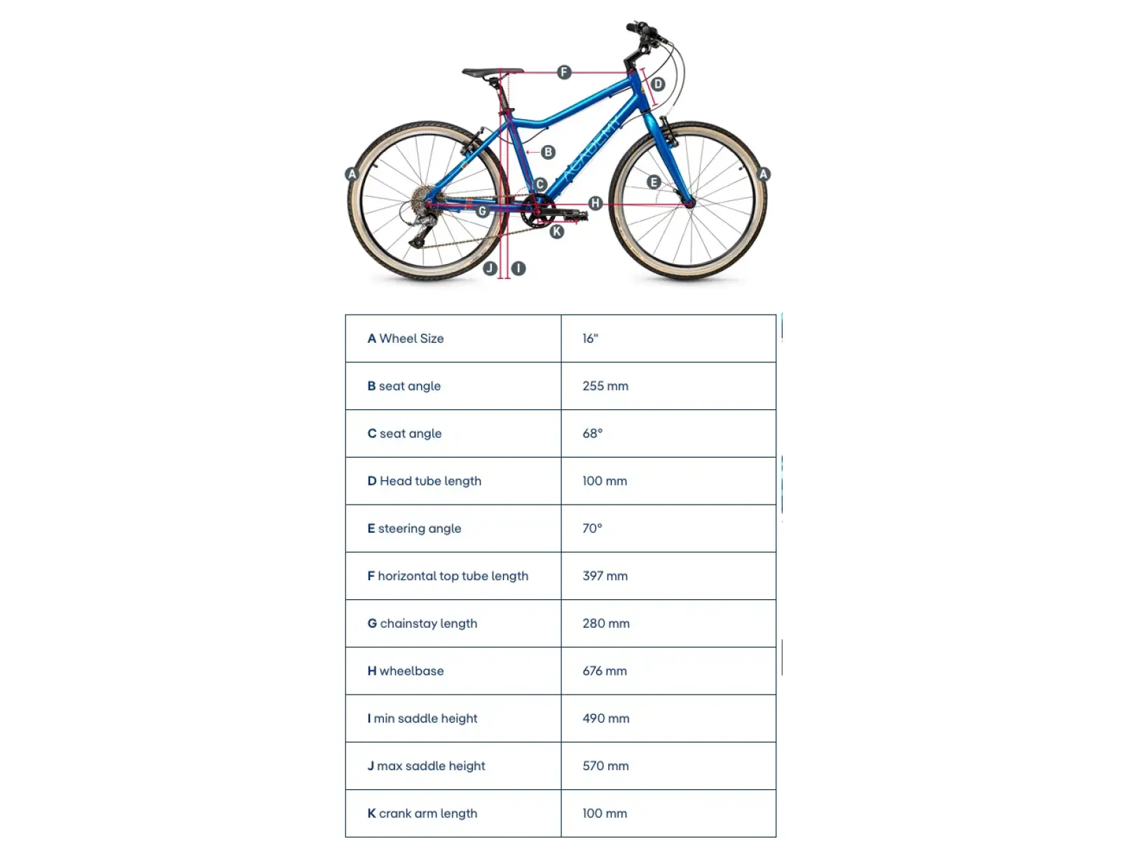 Academy Grade 3 detský bicykel 16" žltá