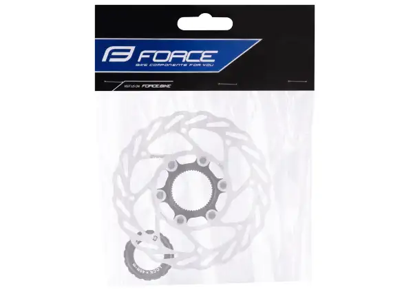 Force Center Lock 140 mm brzdový kotúč strieborný