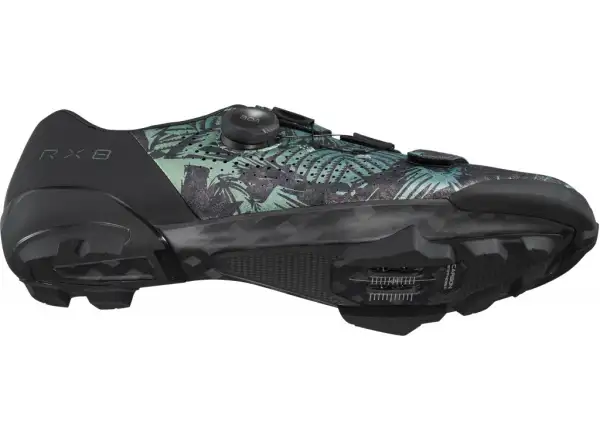 Shimano SH-RX801 pánske gravel tretry Tropical Leaves