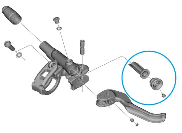 Shimano BL-M9100 brzdová membrána