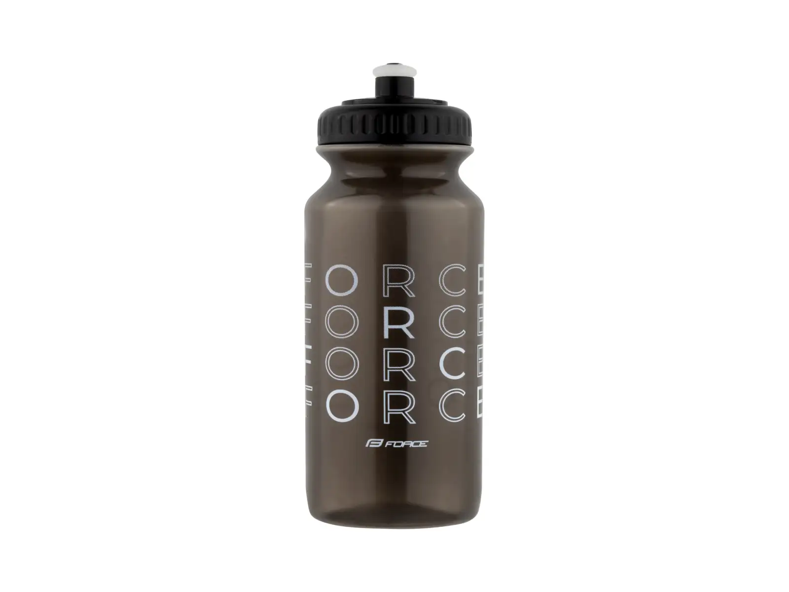 Force Enjoy cyklistická fľaša 500 ml transparentná čierna