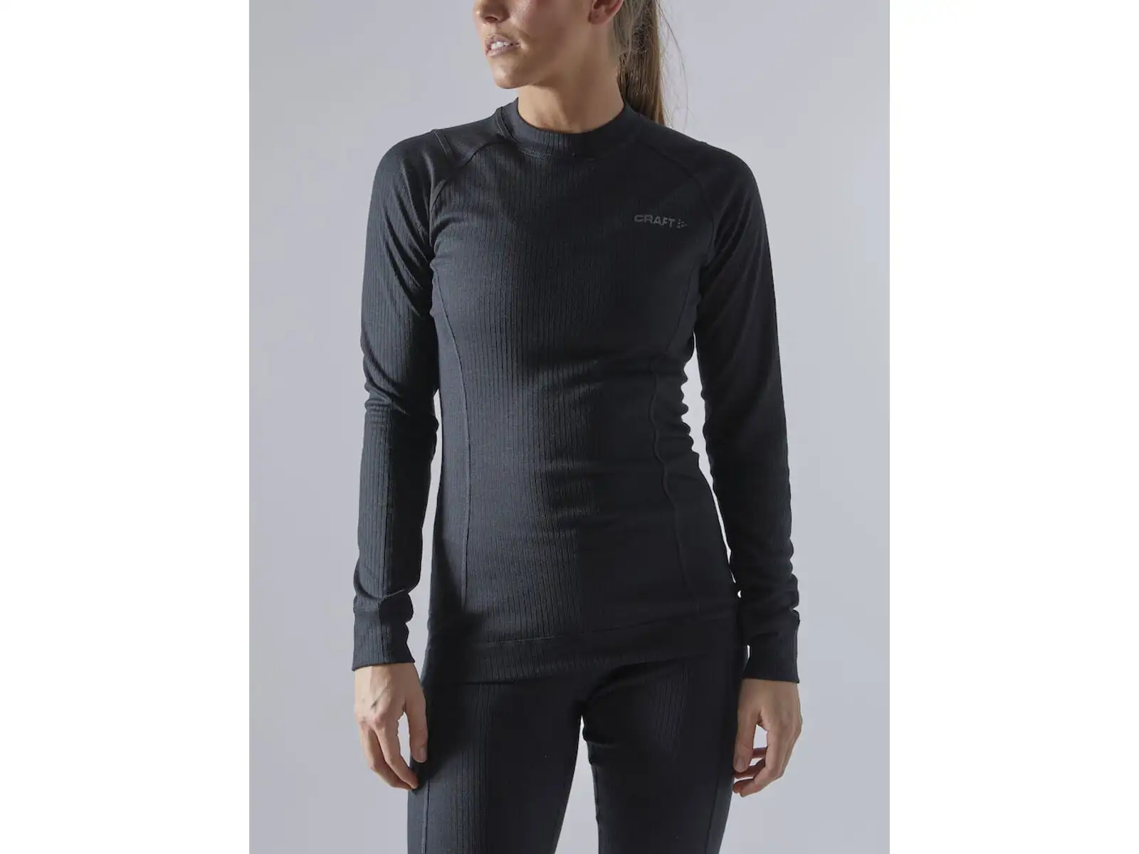 Craft Core Dry Baselayer dámsky set tričko dlhý rukáv+nohavice čierna