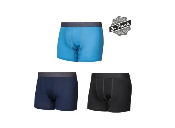 Sensor Merino Active 3-pack pánska spodná vrstva čierna/modrá/Deep Blue
