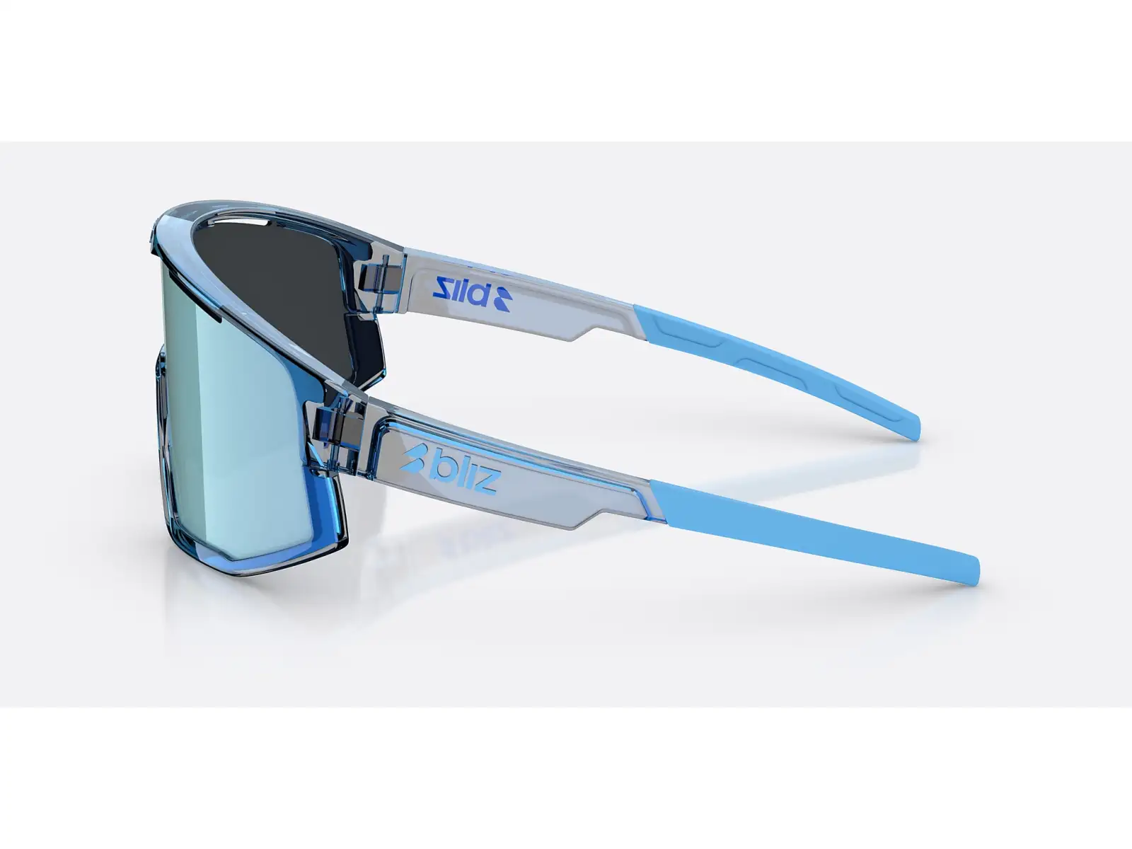 Bliz Fusion Small slnečné okuliare Transparent Blue/Smoke Ice Blue Multi