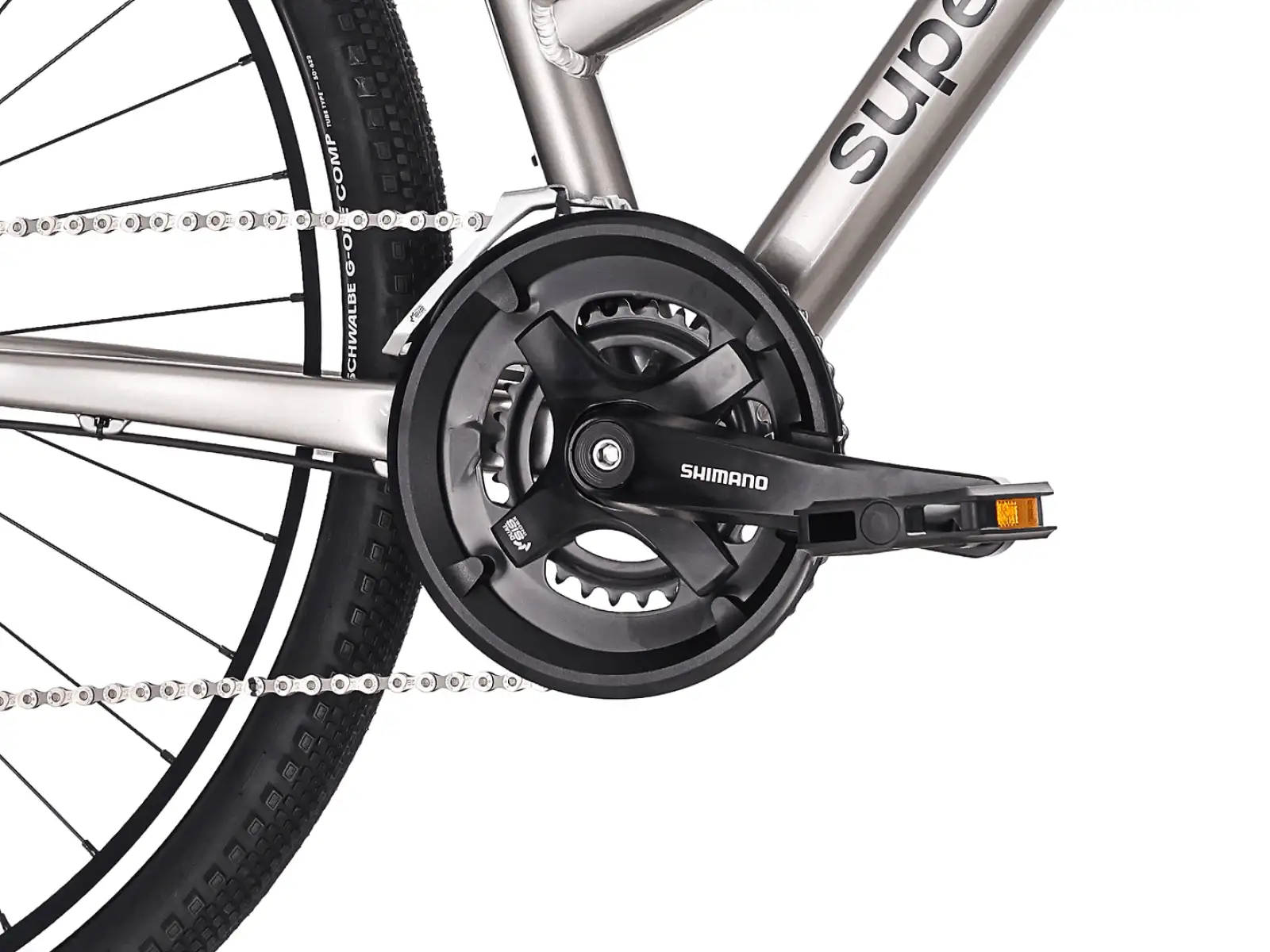 Superior Blox 6.0 MS trekingový bicykel Gloss Dark Chrome