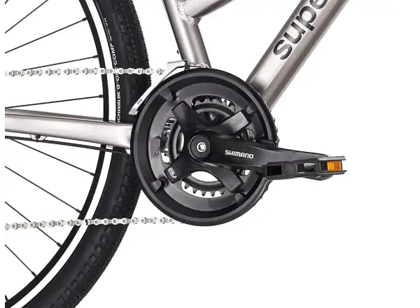 Superior Blox 6.0 MS trekingový bicykel Gloss Dark Chrome