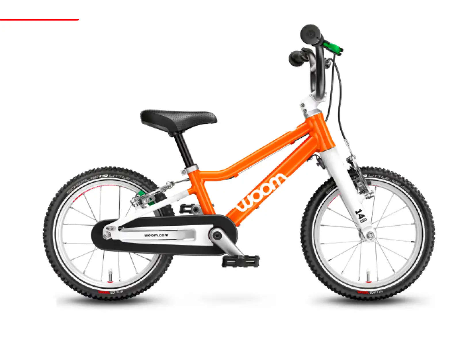Woom 2 Flame Orange 14 detský bicykel