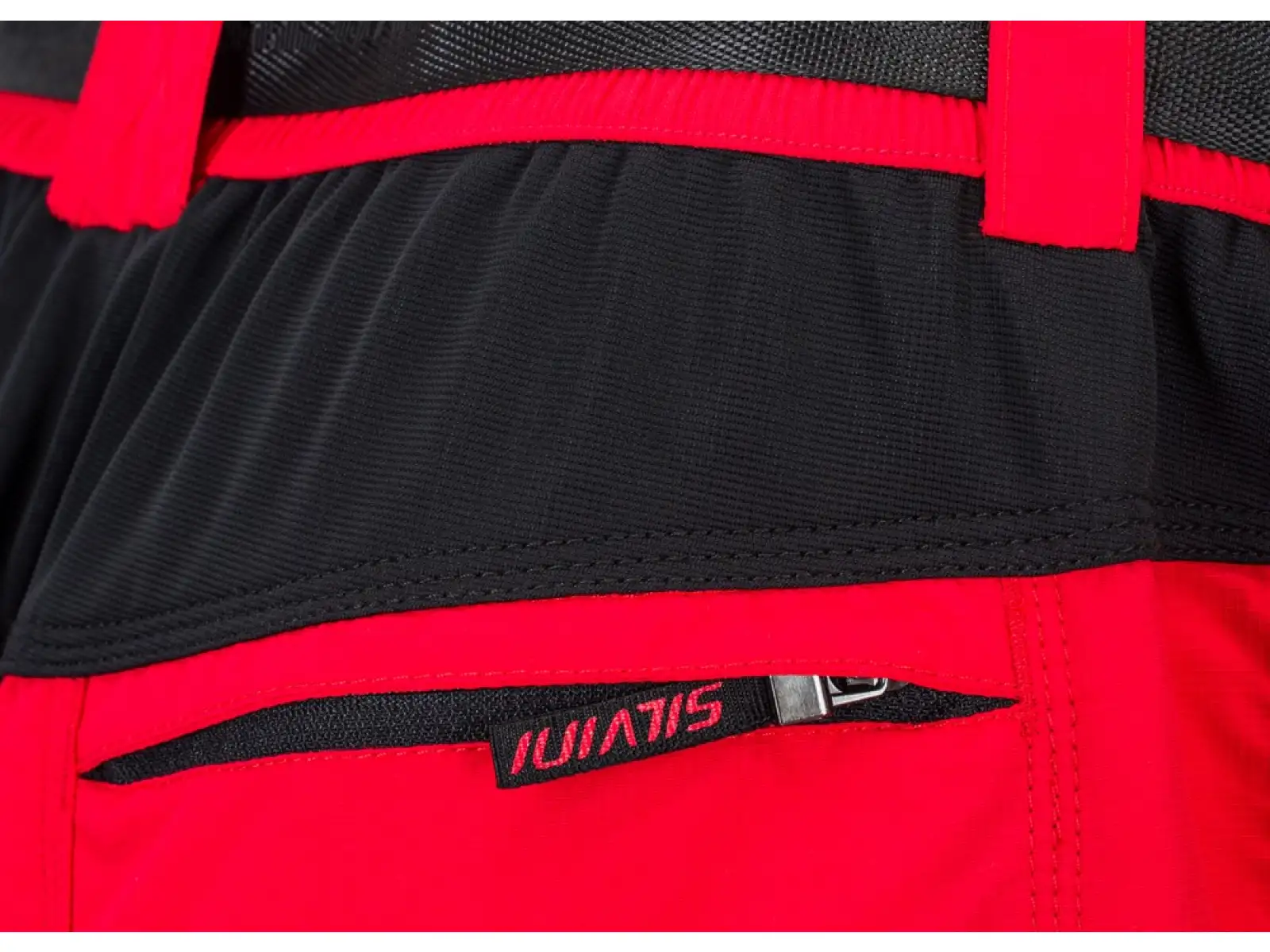 Silvini Rango pánske MTB šortky red/black