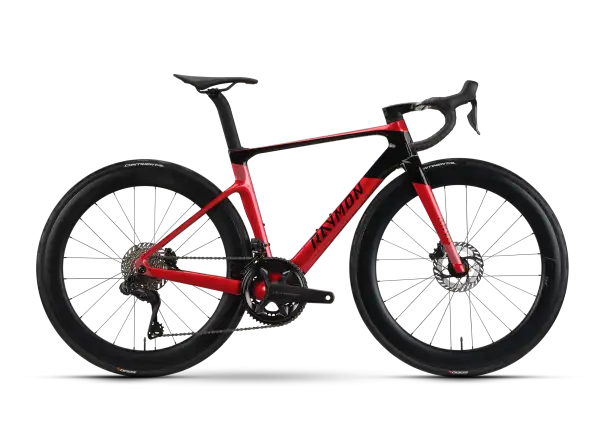 Raymon Arva Ultra cestný bicykel RubyRed/Carbon