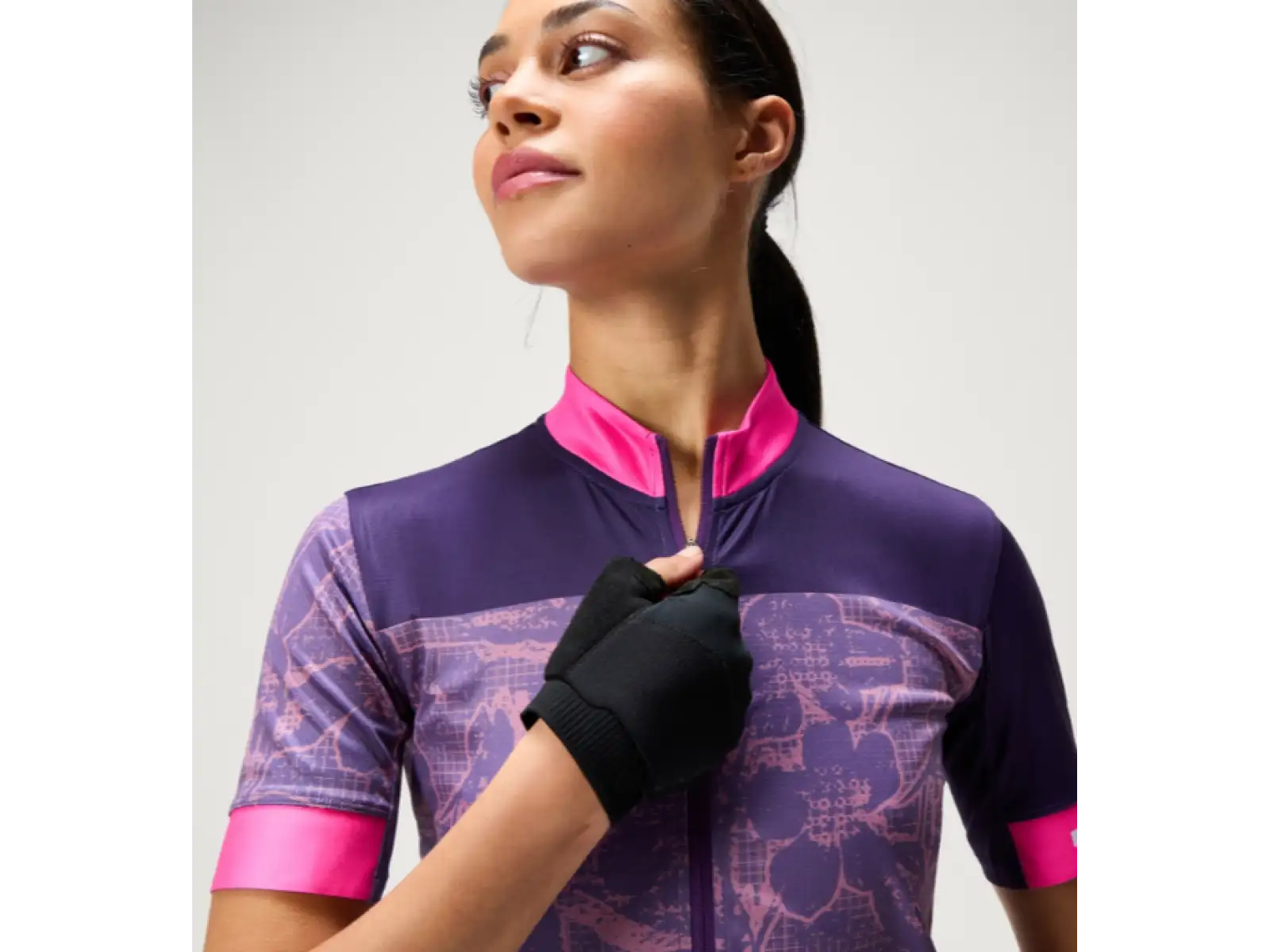 Endura FS260 Floral dámsky dres krátky rukáv Bramble