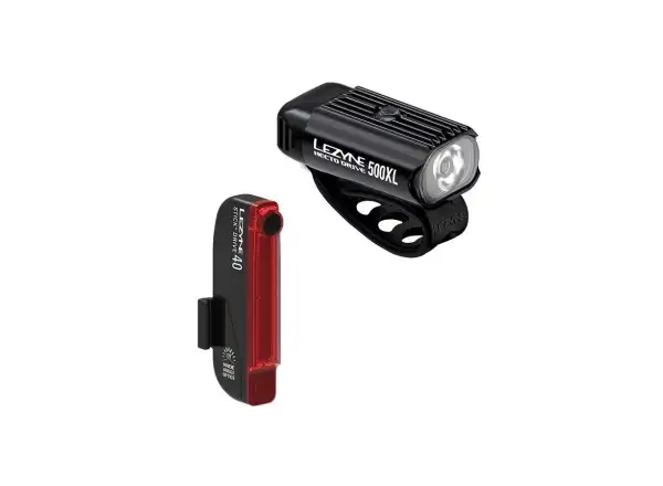 Lezyne Hecto Drive 500XL/Stick Drive súprava svetiel Black/Black