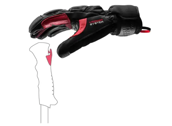 Leki Griffin Pro 3D rukavice Black-Red-White