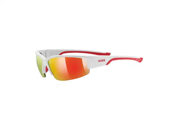 Uvex Sportstyle 215 okuliare white mat red/red
