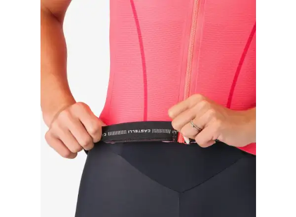 Castelli Anima Flow dámsky dres krátky rukáv Brilliant Pink/Hibiscus