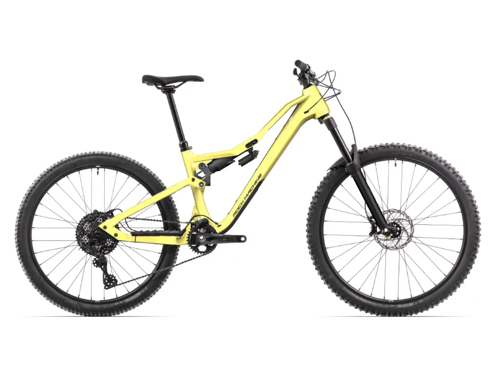 Rock Machine Whizz FS II 90 AXS horský bicykel Panama Yellow