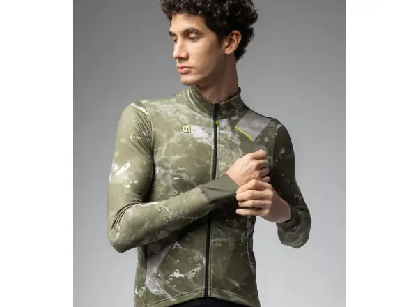 Alé Pragma Space pánsky dres dlhý rukáv Army Green