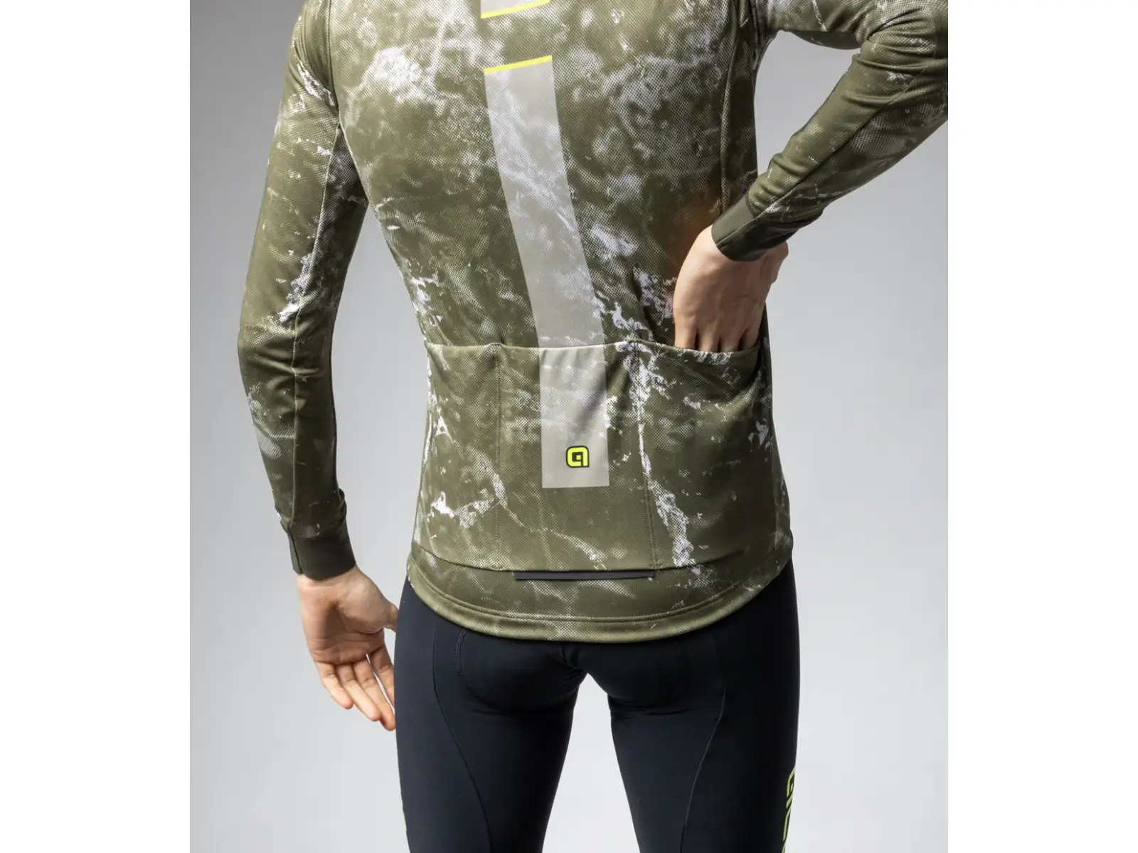 Alé Pragma Space pánsky dres dlhý rukáv Army Green