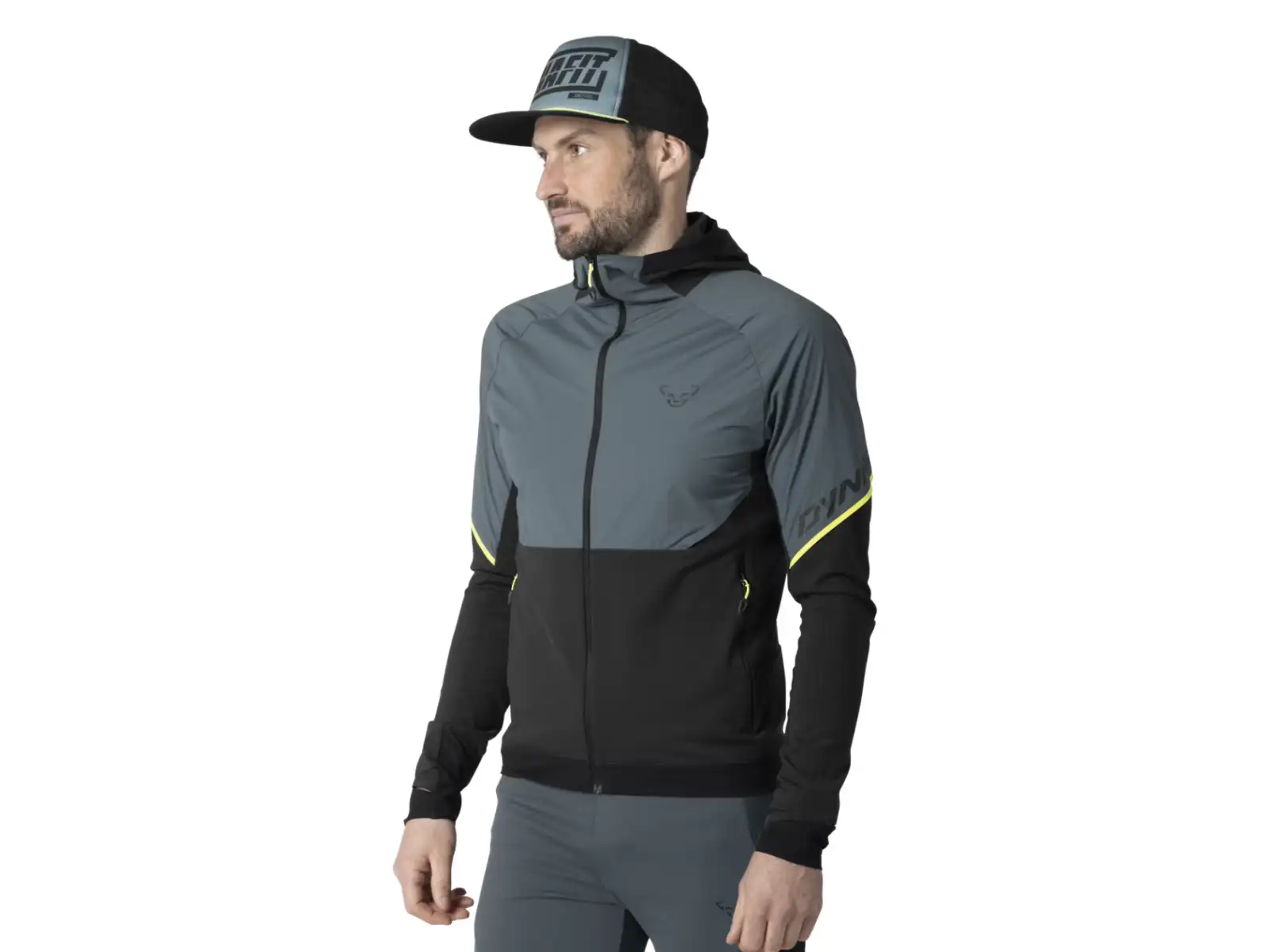 Dynafit Alpine Hybrid pánska bežecká bunda Cinder