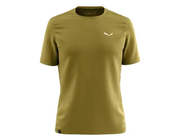 Salewa Puez Hybrid Dry pánske tričko krátky rukáv Olive Oil