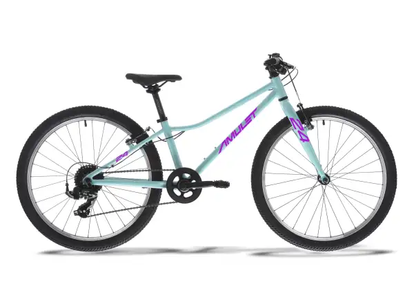 AMULET 24 Fun detský bicykel celeste blue/purple
