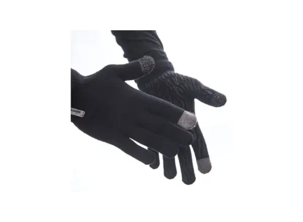 Sensor Merino rukavice čierna
