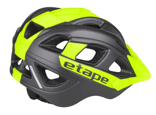 Etape Hero detská cyklistická prilba antracit/žltá fluo matná