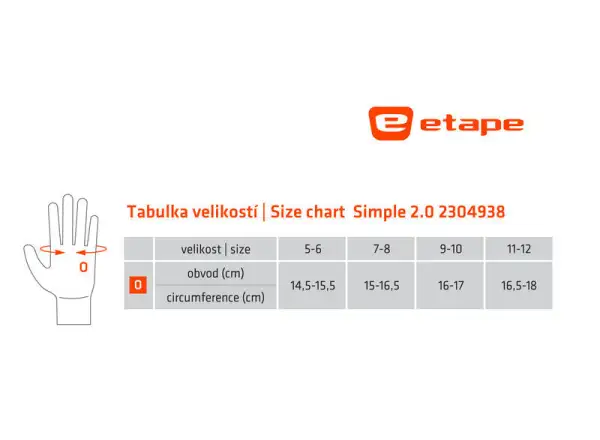 Etape Simple 2.0 detské rukavice modrá/zelená