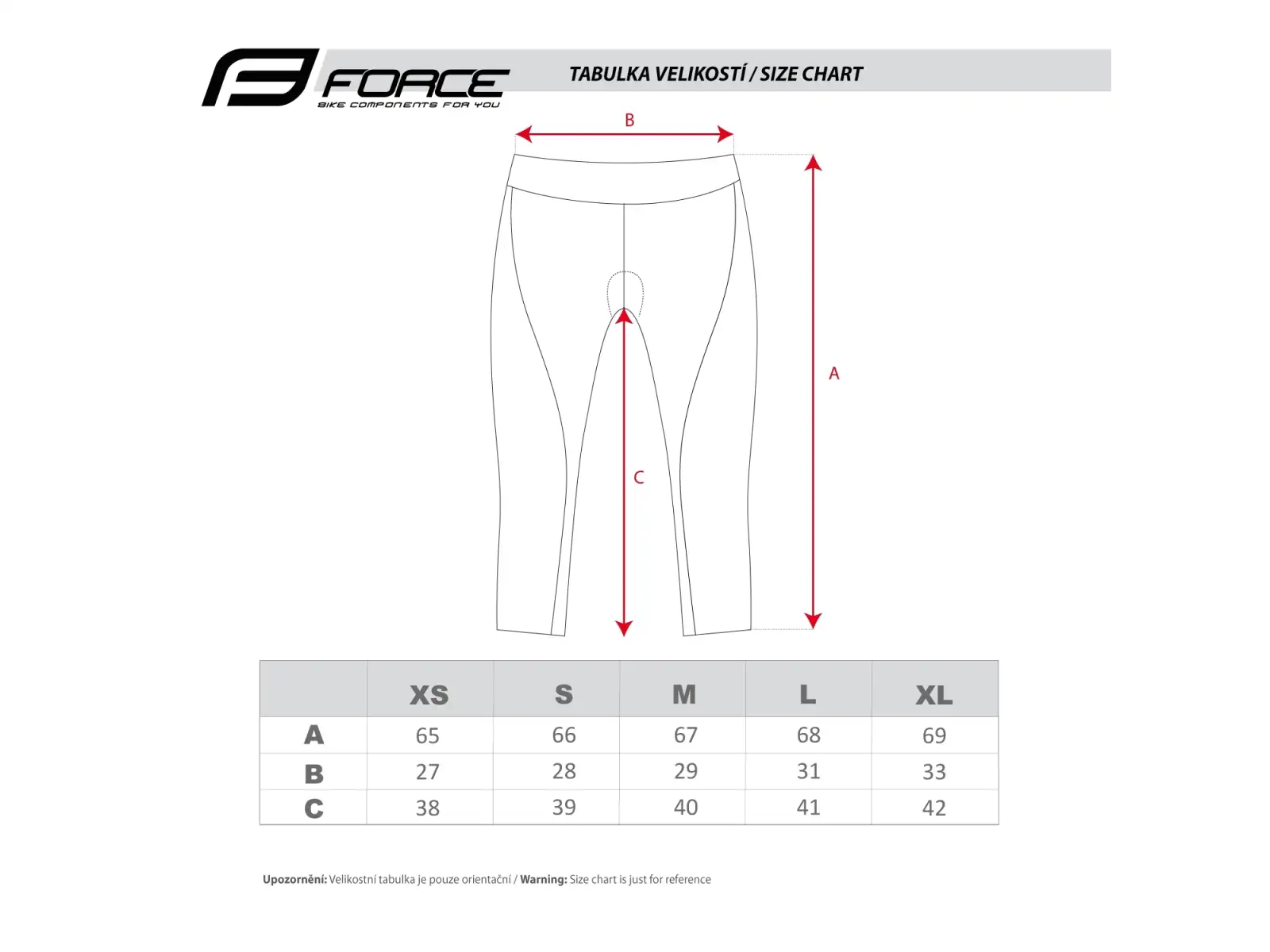 Force Lady Fit 3/4 kraťasy bez vložky čierna
