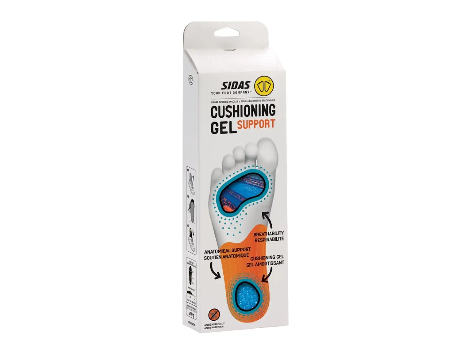 Vložky do topánok Sidas Cushioning Gel Support V2 1 pár
