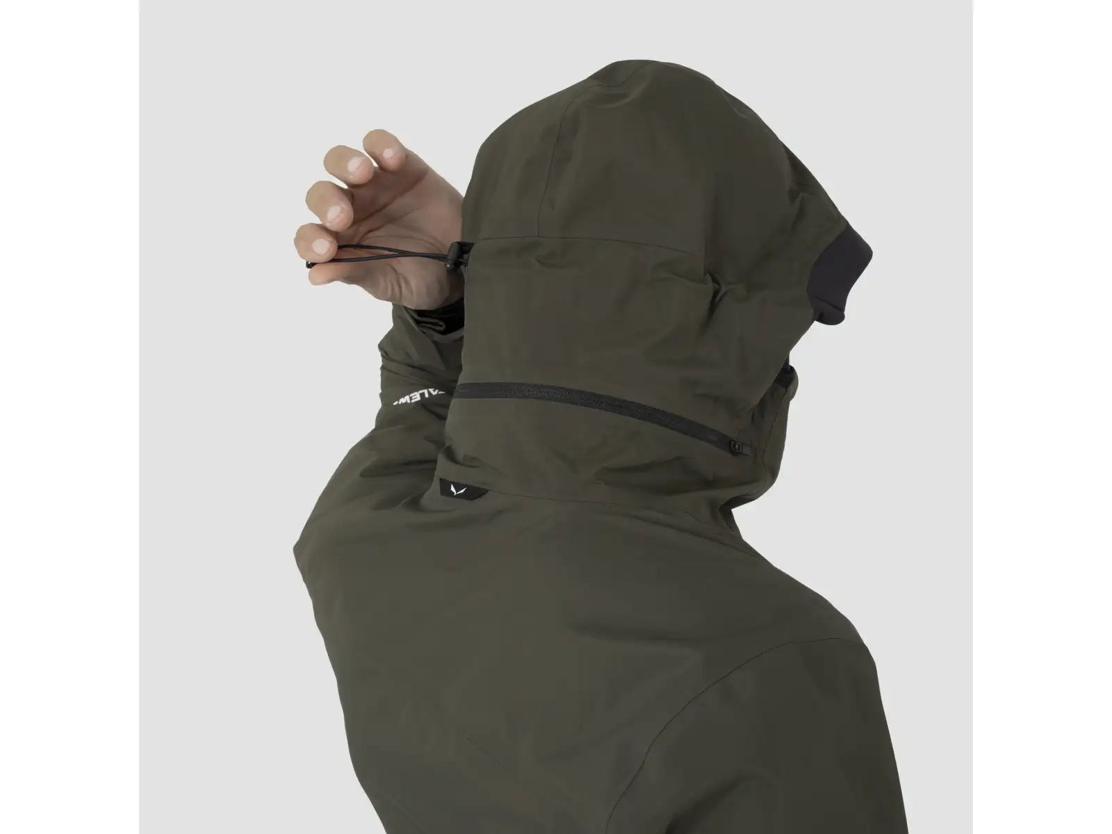 Salewa Sella 3L Powertex pánska bunda Tmavá Olivová