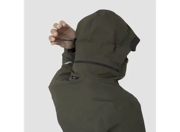 Salewa Sella 3L Powertex pánska bunda Tmavá Olivová