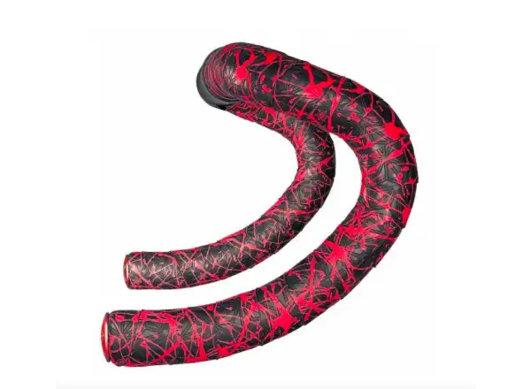 Supacaz Super Sticky Kush Splat omotávka Neon Red/Red plugs