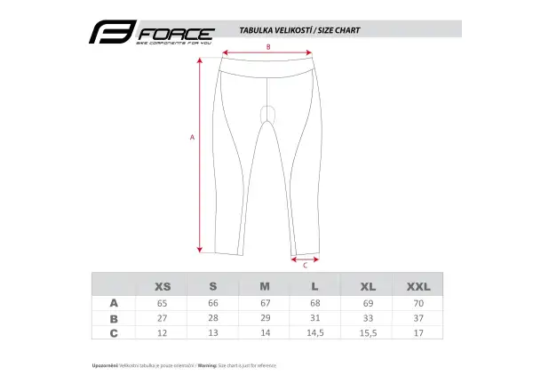 Force Lady Bike dámske šortky s vložkou v páse čierne