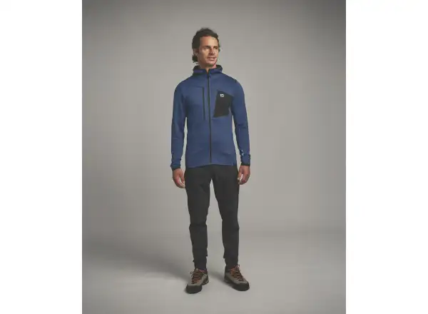 Ortovox Fleece Grid Hoody pánska mikina Black Raven