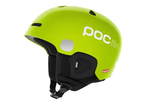 Detská lyžiarska prilba POC POCito Auric Cut MIPS Fluorescent Yellow/Green vo veľkosti. XS-S (51-54 cm)
