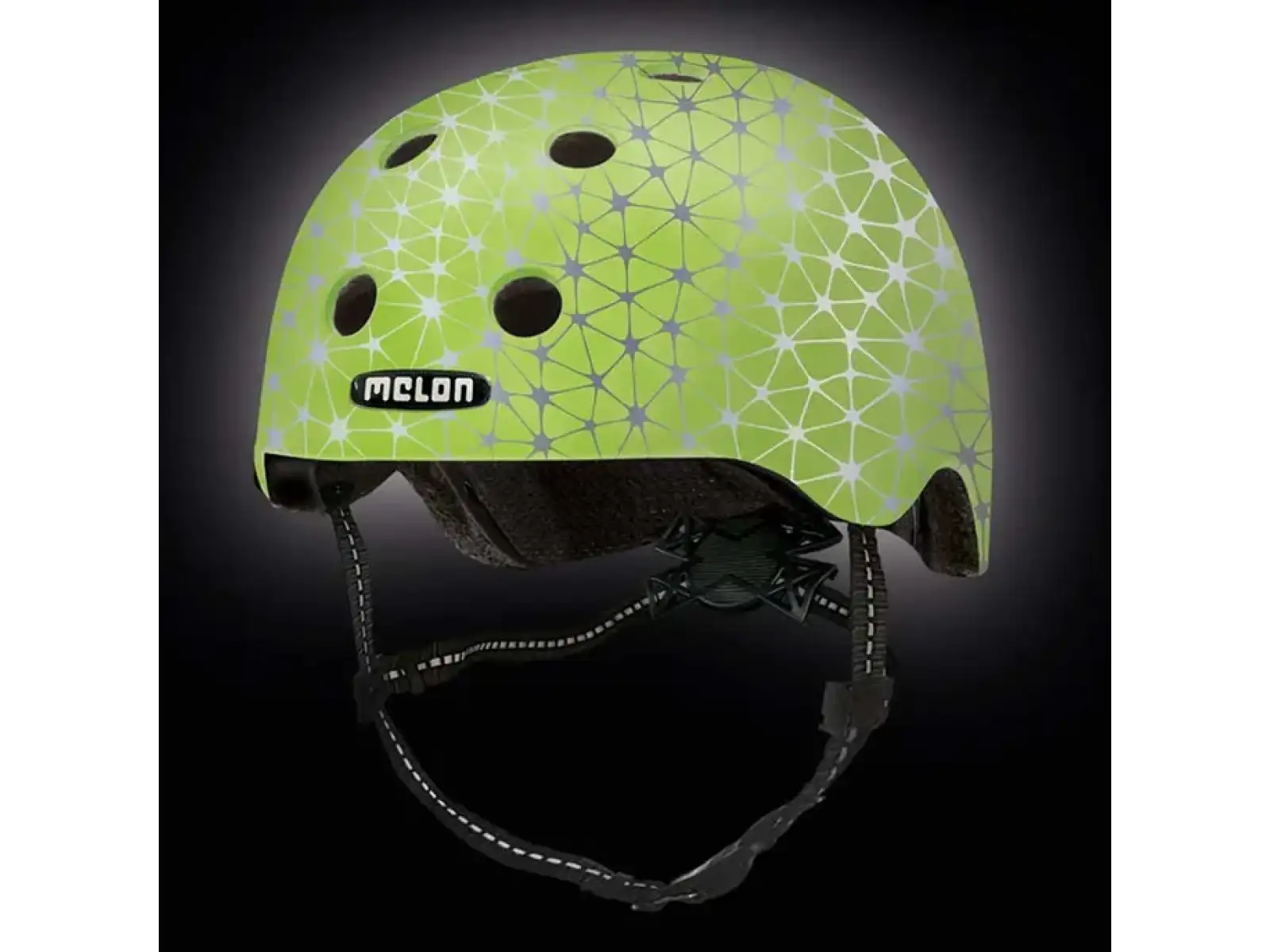 Melón Toddler Reflective detská reflexná prilba Magic Green
