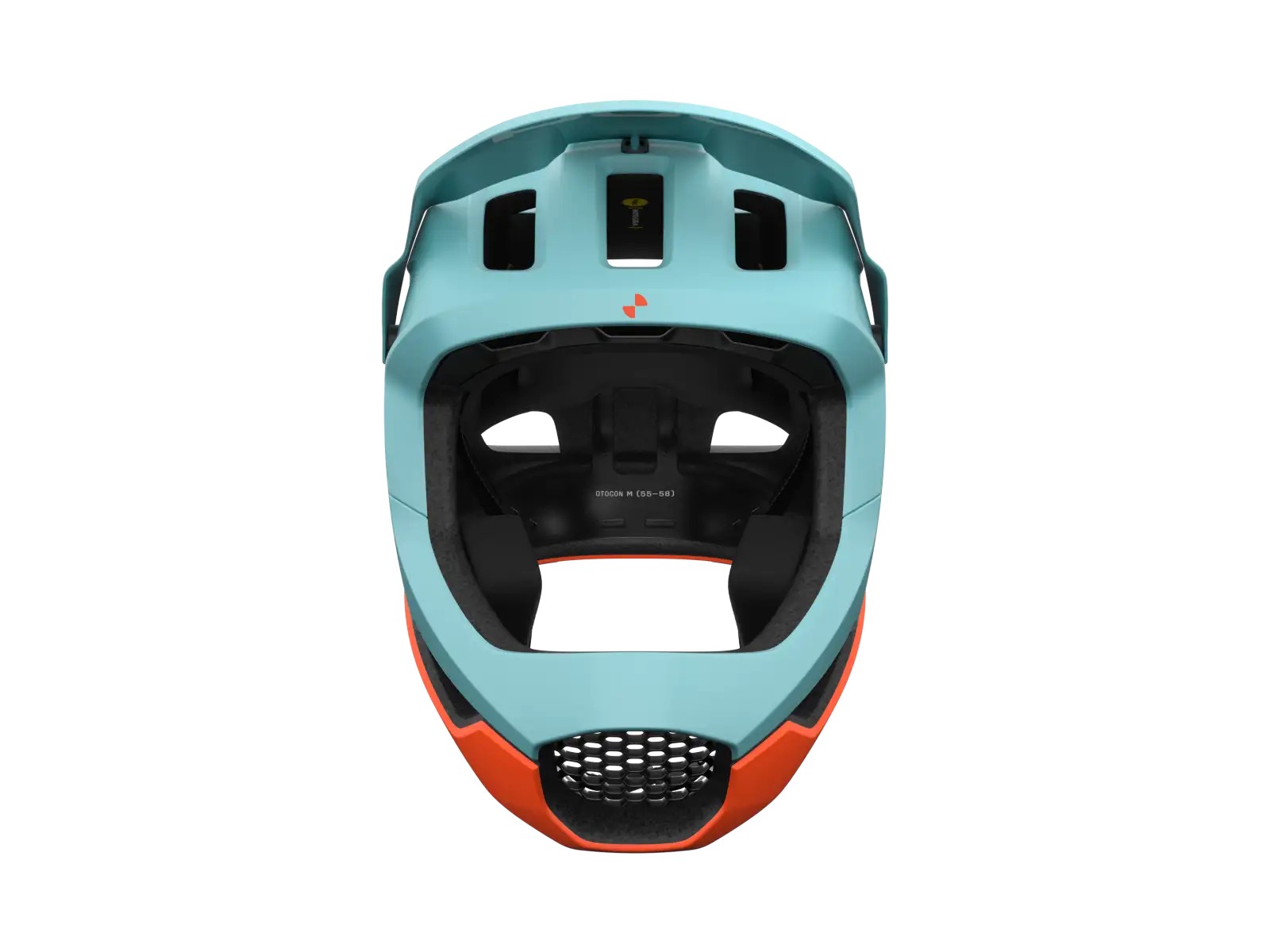 POC Otocon Race MIPS prilba Indicolite Blue Matt/Carnelian Orange Matt