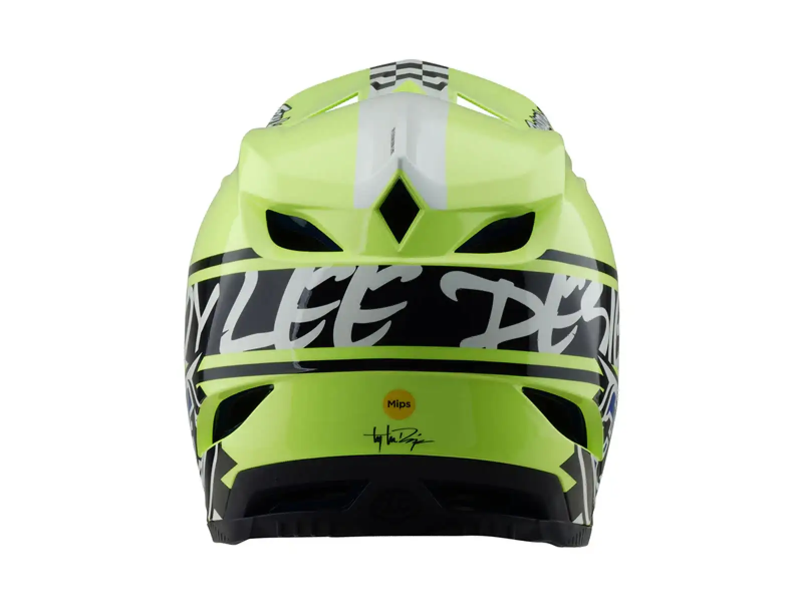 Troy Lee Designs D4 Polyacrylite 50 prilba Navy/Glo Yellow