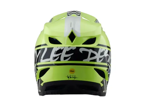 Troy Lee Designs D4 Polyacrylite 50 prilba Navy/Glo Yellow