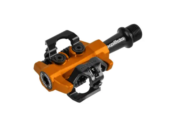 X-pedo CXR SPD nášľapné pedále čierna/oranžová
