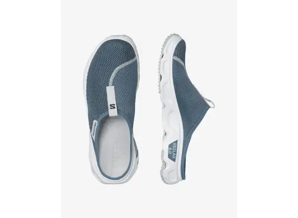 Salomon Reelax Slide 6.0 pánske šľapky Blue Ashes/White/Pearl blue