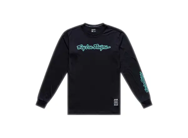 Troy Lee Designs Skyline Ride pánsky dres s dlhým rukávom Signature Black/Real Teal
