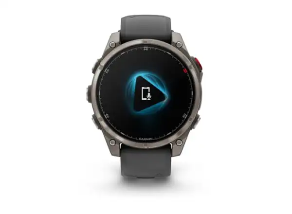 Garmin fenix 8 Pro 47 mm, AMOLED Sapphire, Titanium so silikónovým remienkom Graphite/Black