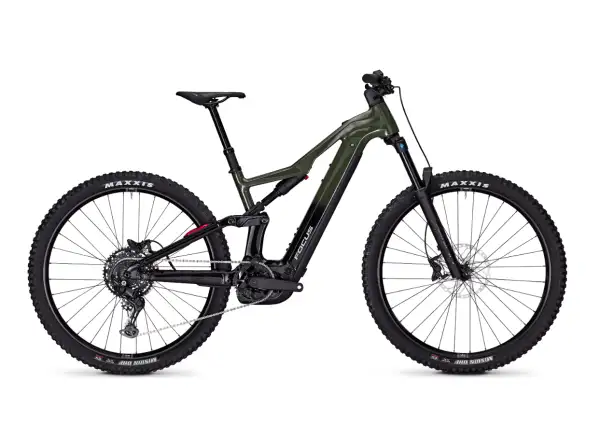 Focus Thron2 6.7 celoodpružený elektrobicykel (600 Wh Urbangreen / Magicblack)