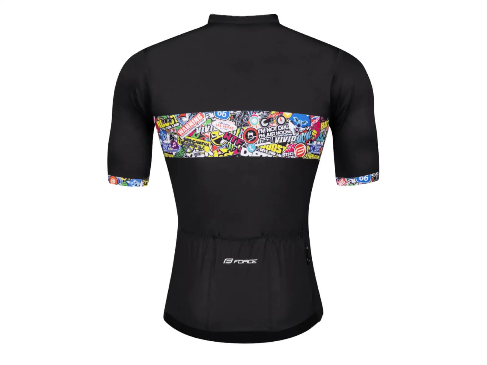 Force Vivid pánsky dres krátky rukáv čierny