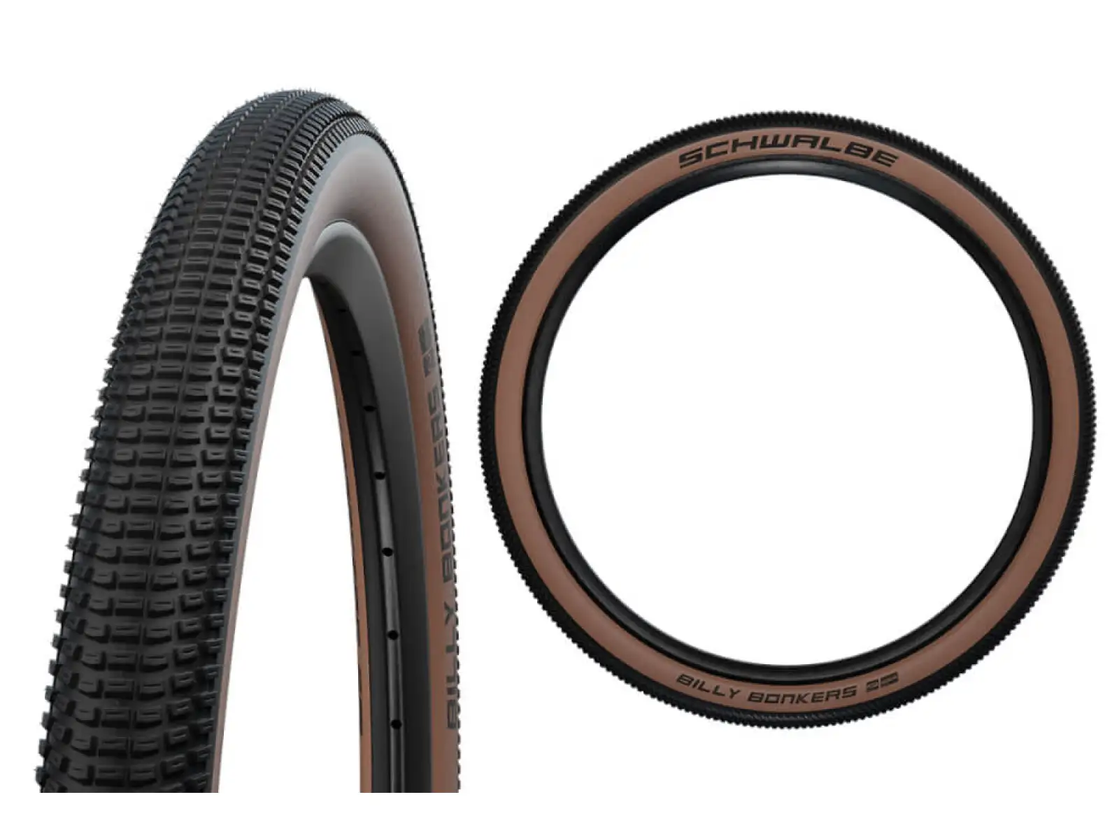 Schwalbe Billy Bonkers Addix Performance 20x2,00" plášť Kevlar čierna/hnedá