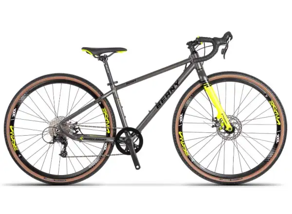 Beany Pulse 700 detský gravel bicykel neon yellow