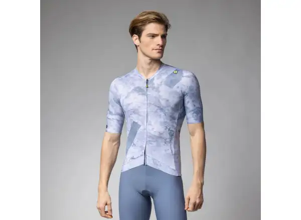 Alé PR-E Marble pánsky dres krátky rukáv Steel Blue