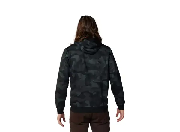 Fox Head Camo Fleece pánska mikina Čierna kamufláž